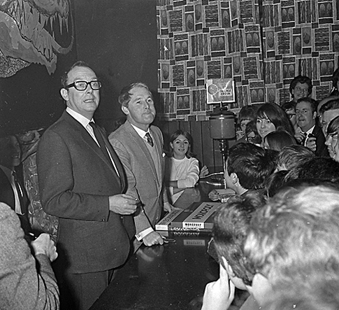 December 1967: Morecambe and Wise on a rare visit to East Ardsley, Ernie Wise’s former home