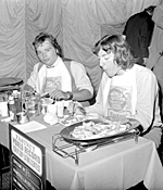 World fish & chip eating contest at the Fastnet Fish Restaurant, Morley.