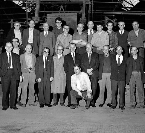 May 1969: Hailwood & Ackroyd staff at the Beacon Works, Morley.