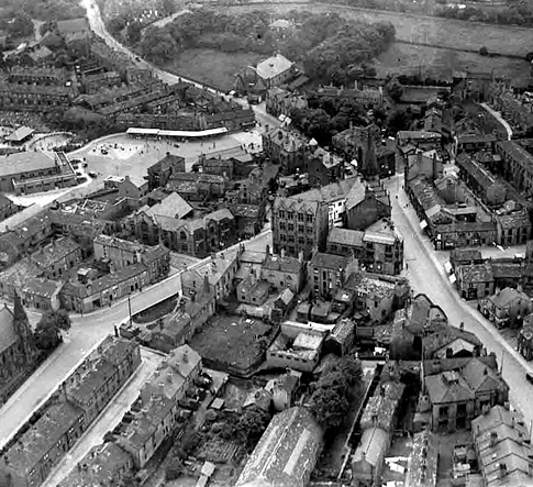 Circa 1930: Pudsey from the air.