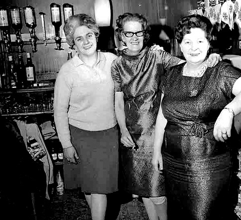 February 1968: Barmaids at South Queen Street WMC.