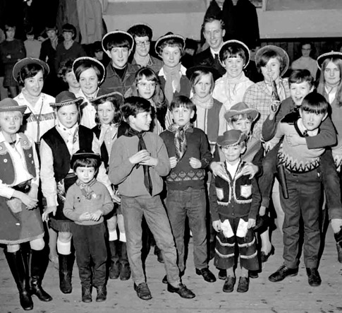 February 1969: Junior barn dance at Drighlington.
