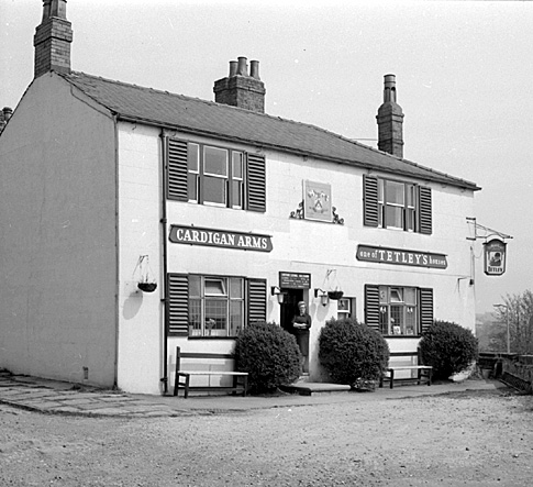 May 1965: The now-demolished Cardigan Arms, Morley.